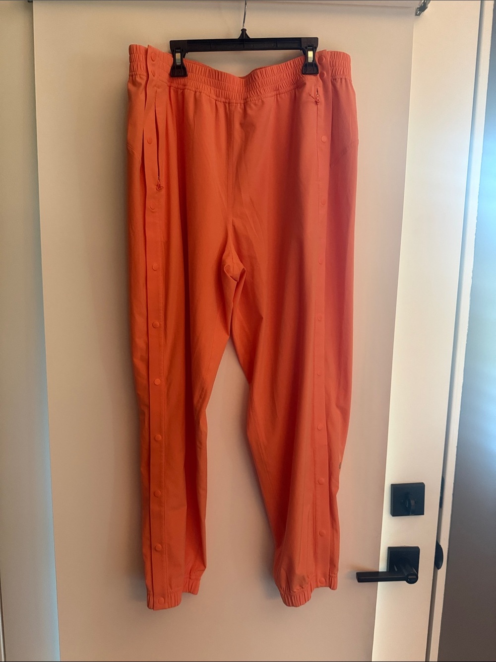 lululemon athletica Orange Snap-Button Track Joggers